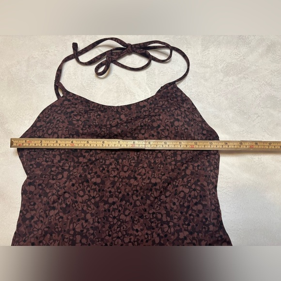 Athleta Brown Floral Print Swimsuit - Picture 2 of 4